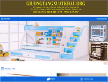 Tablet Screenshot of giuongtangxuatkhau.org